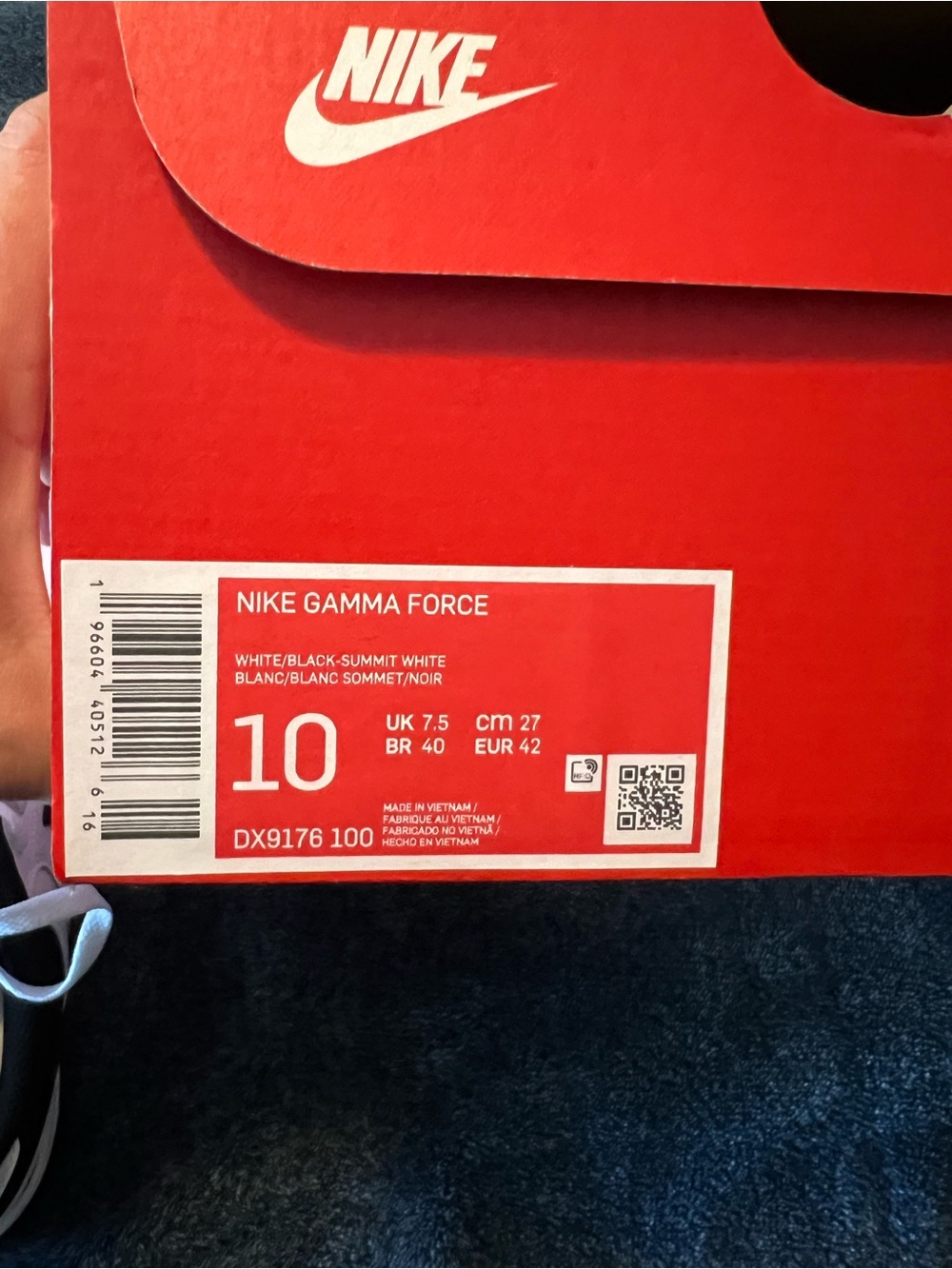 Nike Gamma Force Woman’s size 10, worn once